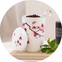 Cherry Blossom Infusion Mug with Lid